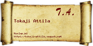 Tokaji Attila névjegykártya